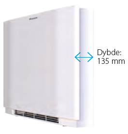 Dimensioner på Altherma HPC - Dybde